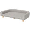 Dog Sofa Couch Bed with Washable Cushion for Large Dogs, Cats, Gray