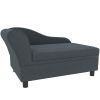 Pet Sofa Bed Couch with Storage, Pet Sofa for Small Dogs, Dark Gray.