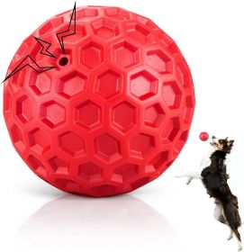 Indestructible Squeaky Dog Balls for Aggressive Chewers, Interactive Dog Toys for Aggressive Chewers for Relieving Anxiety