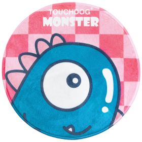 Touchdog Cartoon Shoe-faced Monster Rounded Dog Mat
