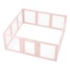 Dog Whelping Box with Window Transparent Playpen for X-Large Dog 60x59x23 in