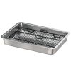 Dog Potty Tray Stainless Steel for Small and Medium Dogs, Dog Training Tray for Porch, Bathroom, Balcony, 28" x 20" x 4"