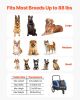 Dog Bike Trailer, Supports up to 88 lbs, 2-in-1 Pet Stroller Cart Bicycle Carrier for Small & Large Dogs, Easy Folding Frame with Quick Release Wheel,