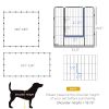 24 Panel Dog Playpen for Small and Medium Dogs with Lockable Door, or Indoor/Outdoor Use, DIY Shape Pet Playpen, 189" x 189" x 32"