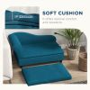 Elevated Dog Bed with Storage Space Soft Cushion for Small to Medium Pets Navy Blue