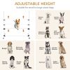 Dog Agility Training Equipment, 4 Piece Set with Adjustable Height Jump Bars, White