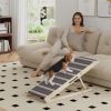 Dog Ramp for Couch, Foldable Pet Ramp for Small to Large Dog, 4 Adjustable Height from 16" to 23.5"