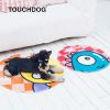 Touchdog Cartoon Alien Monster Rounded Dog Mat