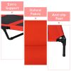 36" x 30" Elevated Cooling Dog Cot Pet Bed with Mesh Ventilation for Summer Comfort Red