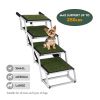 Foldable Dog Ramp for Cars, SUVs, Trucks, Portable Pet Dog Stairs for Large Dogs with Non-Slip Surface & Reinforced Design, Lightweight Yet Sturdy Sup