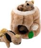 Hound Hide A Squirrel Plush Dog Toy Puzzle, Medium