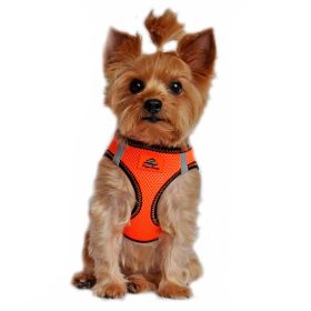 American River Top Stitch Dog Harness (Color: Iridescent Orange, size: XX-Small)