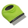 Pet Life 'Grazer' Handheld Travel Grooming Dog Flea and Tick Comb.