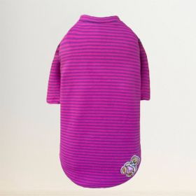 Striped Baby Beer Dog Tee (Color: Striped Pink, size: XXS)