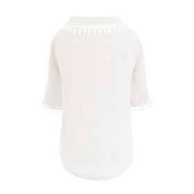 Heavenly Kiss Dog Sweater (Color: Cream, size: XS)